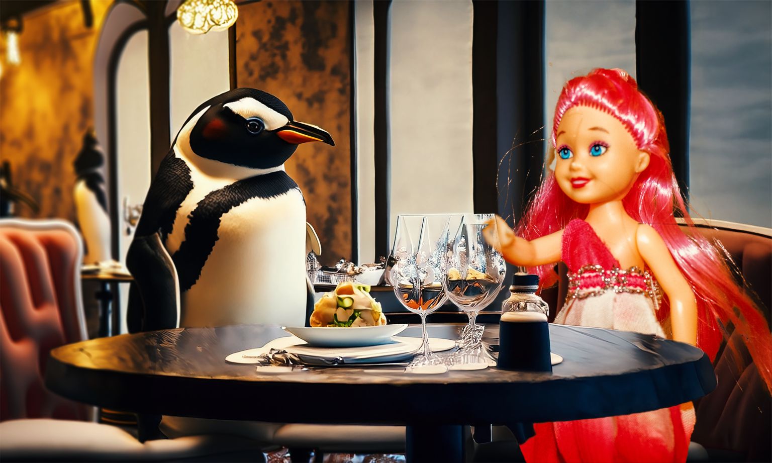 Dinner with a Penguin